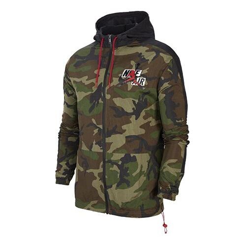 

Куртка Air Jordan Jumpman Classics Men's Camo Windbreaker, зеленый