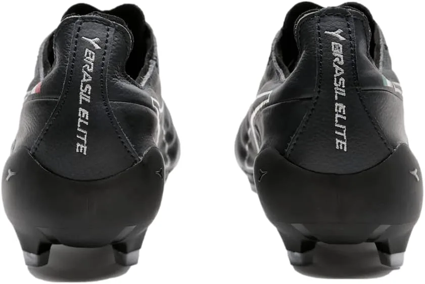 Бутсы Diadora Brasil Elite Tech ITA LPX для твердого грунта - легкие, сделаны в Италии, мягкая премиальная кожа, встроенный задник, оптимальное сцепление, черный/серебристый — фото 3