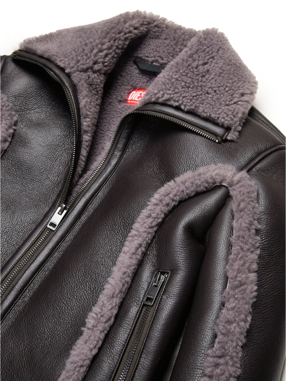 Куртка из искусственной кожи Diesel Kids, черный — фото 3