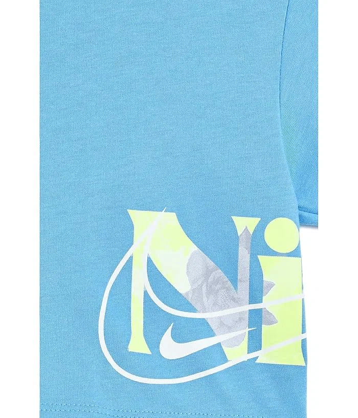 Футболка свободного кроя Move with Nature Boxy T-Shirt Nike Kids, University Blue — фото 3