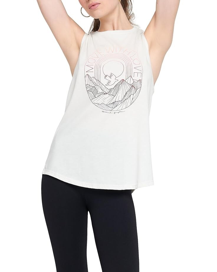 

Топ Spiritual Gangster MOVE WITH LOVE JADE TANK, цвет Birch