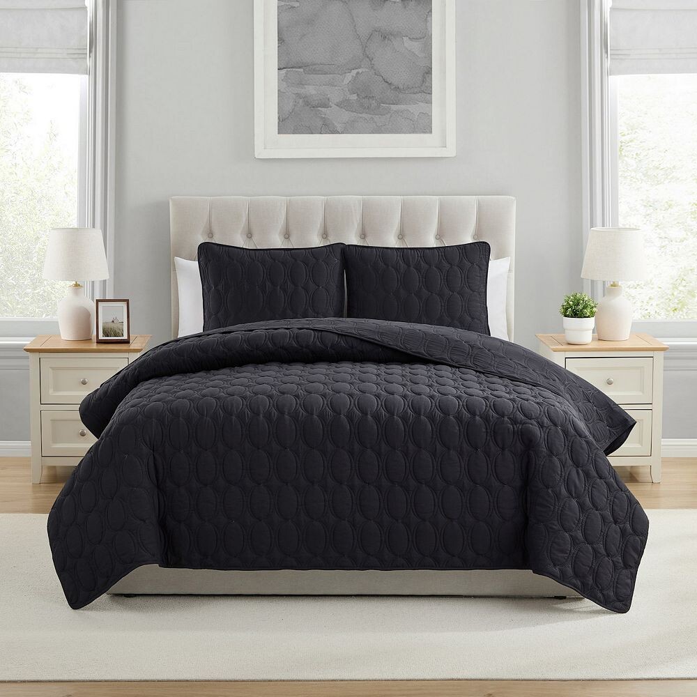 

Комплект одеял VCNY Home Circles из 3 предметов, черный