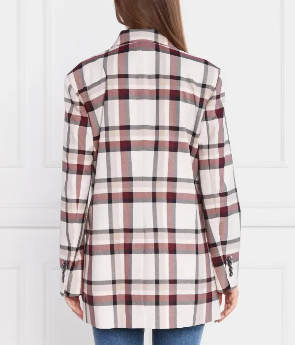 Элегантный жакет DB в полоску regular fit Tommy Hilfiger, белый — фото 4
