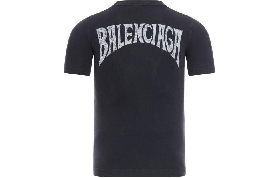 Футболка Balenciaga Graphic Printed, черный — фото 2