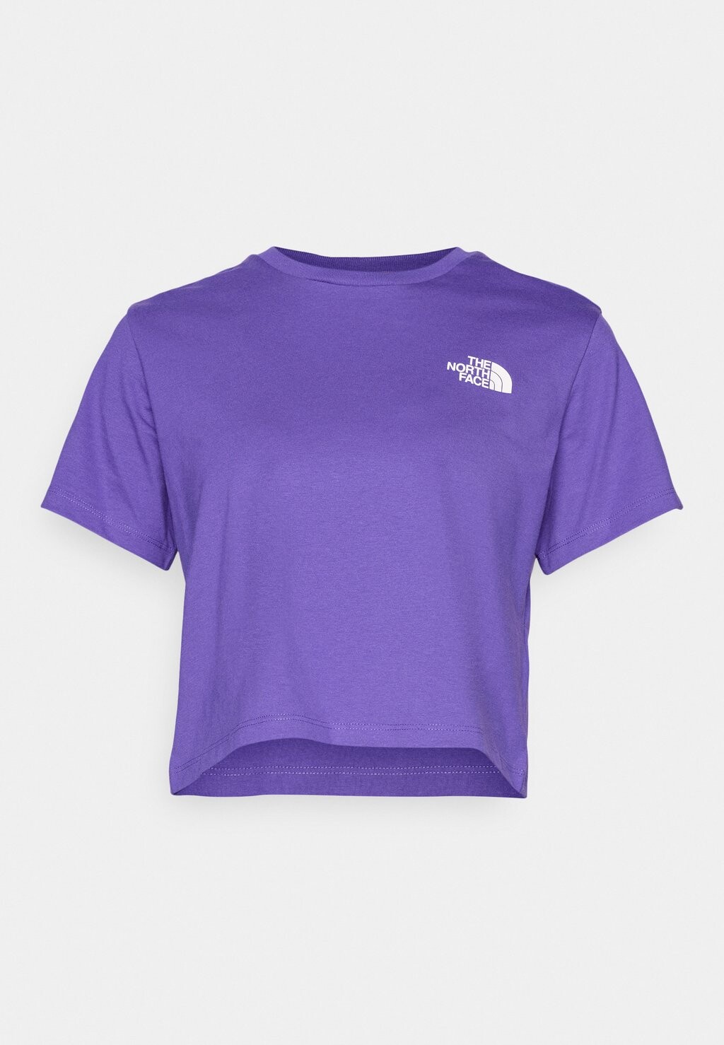 

Принт на футболке CROPPED SIMPLE DOME TEE The North Face, фиолетовый