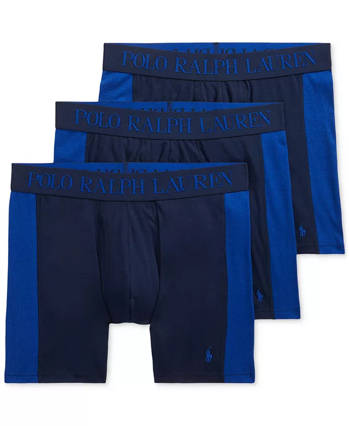 

Мужские трусы-боксеры 3D Flex Max, 3 штуки Polo Ralph Lauren, синий