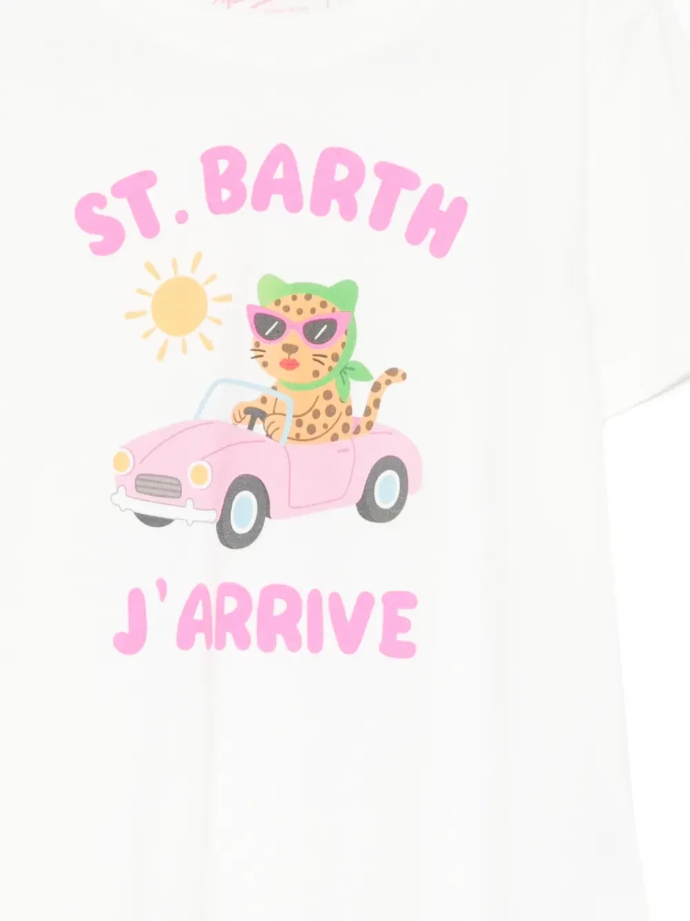 Футболка Elly с короткими рукавами и графическим принтом MC2 Saint Barth Kids, белый — фото 3