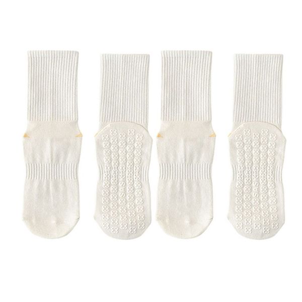 

Женские спортивные носки с полосой на манжете и противоскользящей подошвой для йоги и фитнеса Anna-Kaci, White