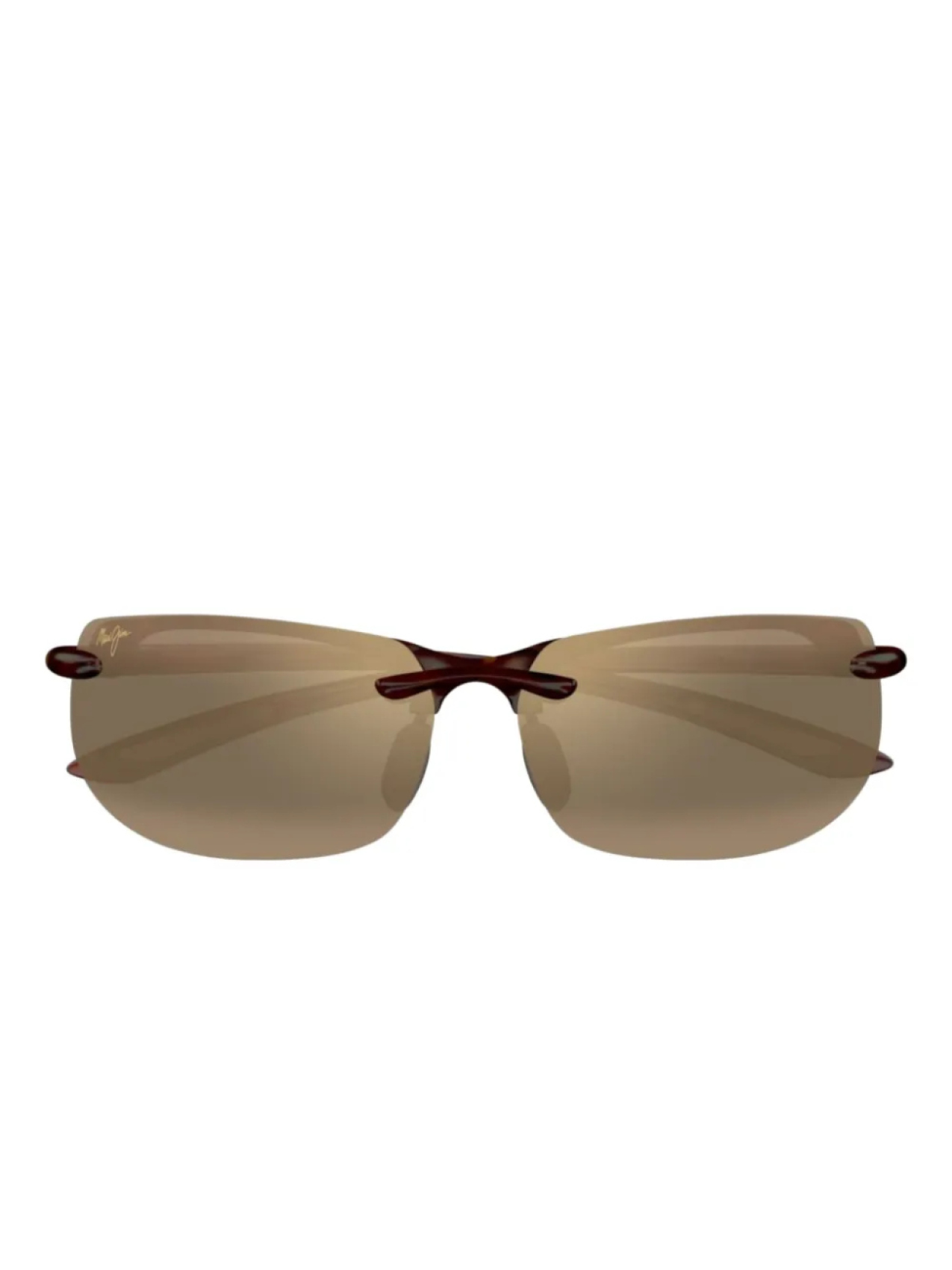 

Солнцезащитные очки без оправы Maui Jim Banyans, коричневый