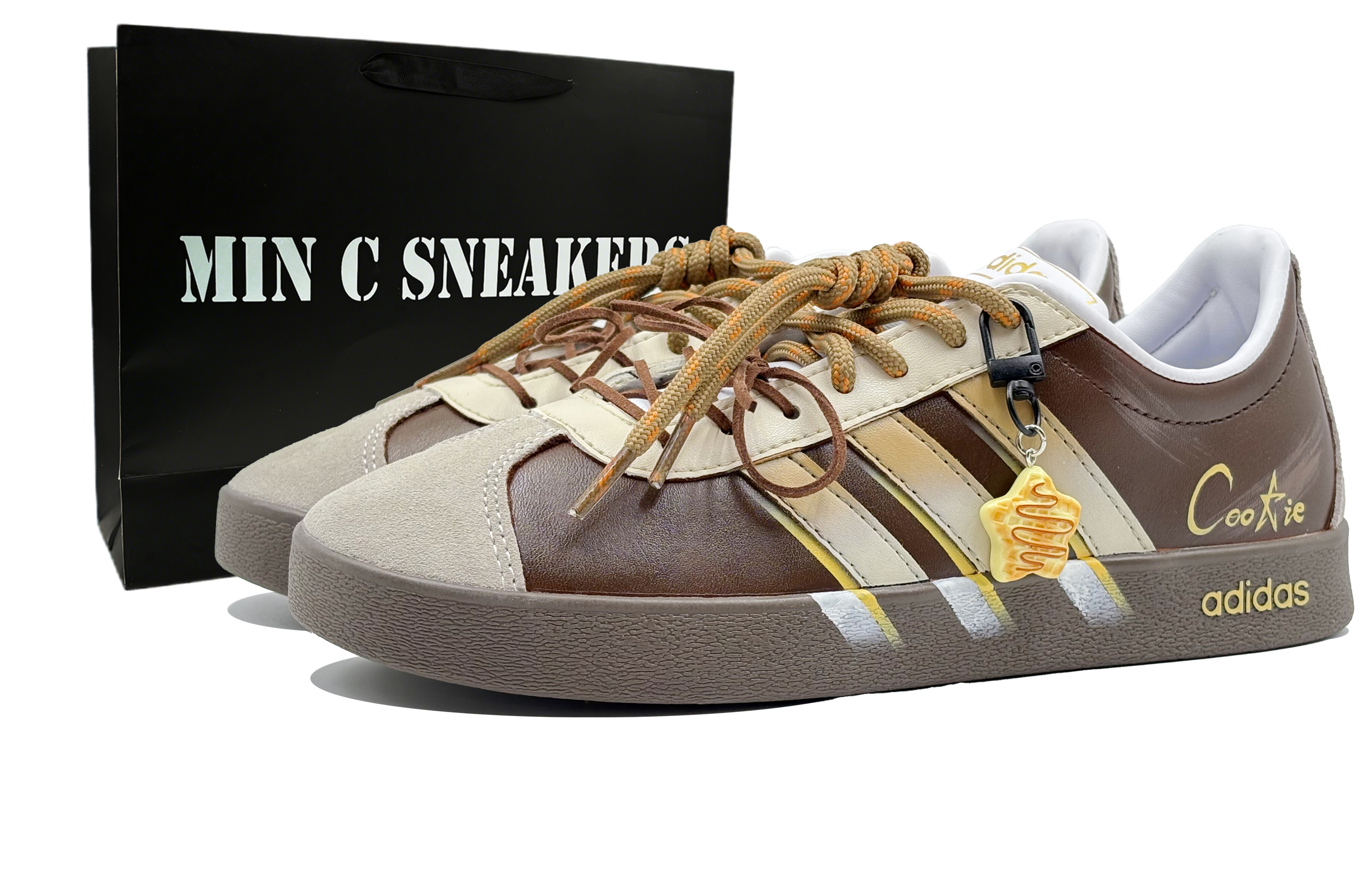 Adidas Кроссовки для скейтборда Vl Court Classic Box, Heospace, коричневые, устойчивые к истиранию, унисекс, коричневые
