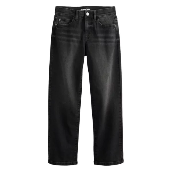 

Мужские джинсы свободного кроя Flexwear для мальчиков 7-20 лет Sonoma Goods For Life, цвет washed black