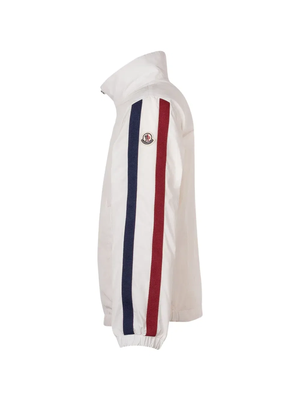 Полосатая куртка на молнии Moncler Enfant, белый — фото 3