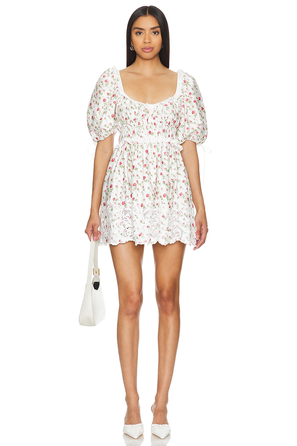 

Джексон мини-платье For Love & Lemons, белый