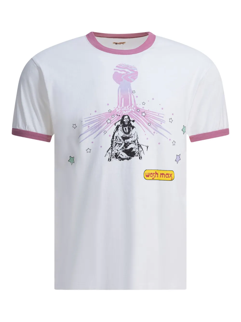 

Футболка с графическим принтом KAPITAL, белый