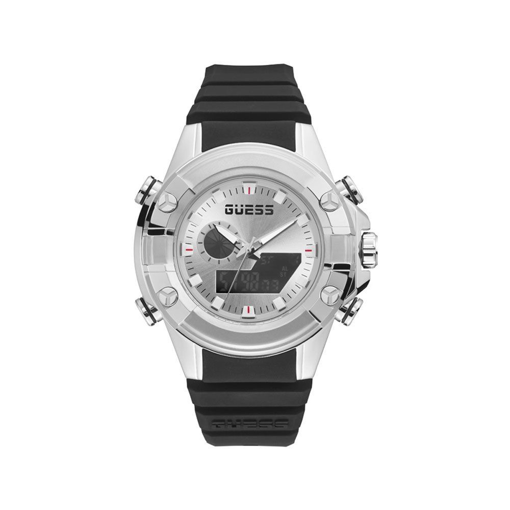 

Черные силиконовые часы GUESS