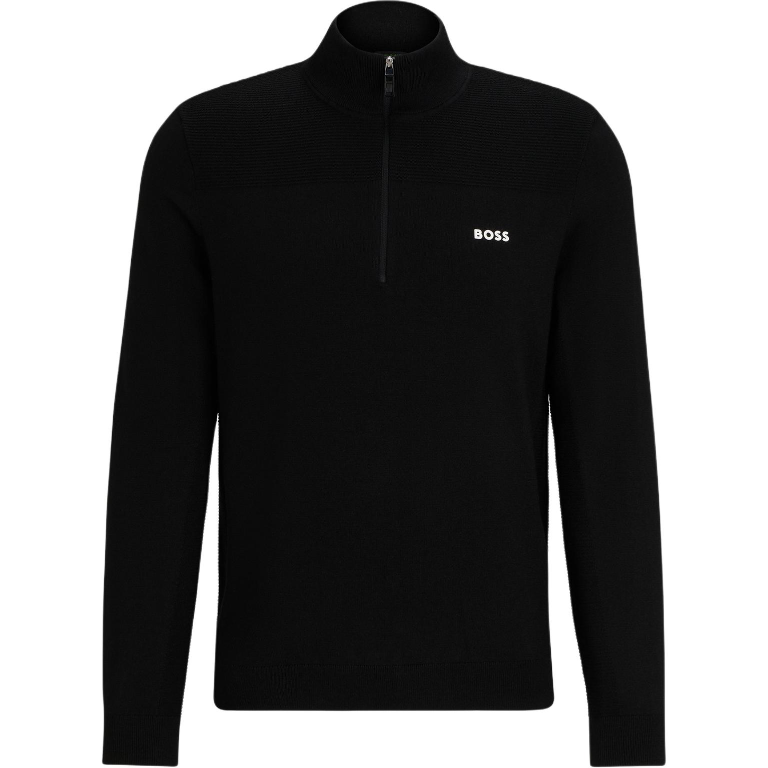 

Худи с вышитым логотипом HUGO BOSS, черный