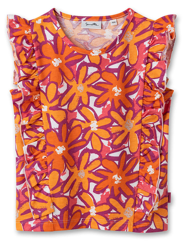 

Топ Sanetta Kidswear, цвет orange/lila