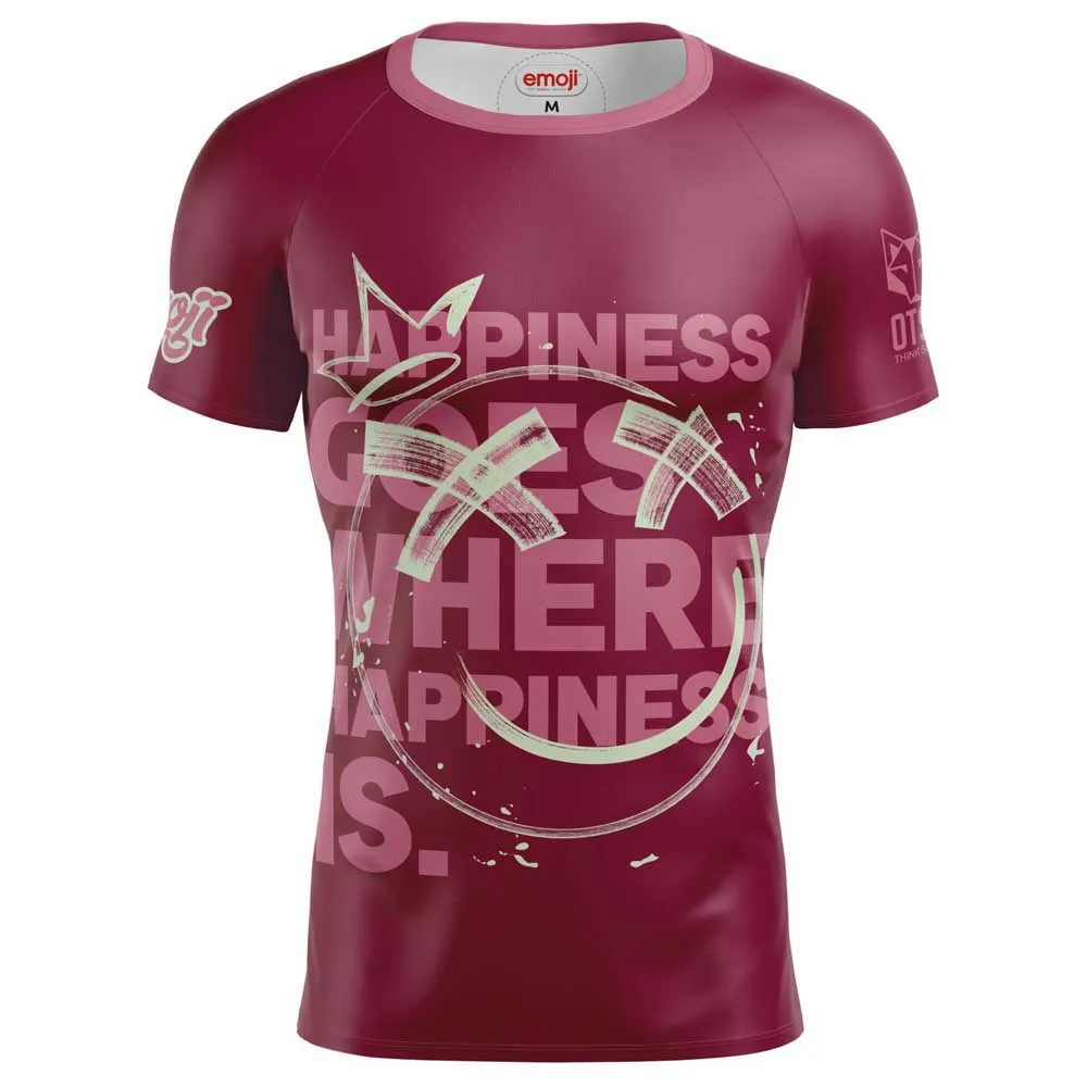 

Футболка с коротким рукавом Otso Emoji Happiness, фиолетовый