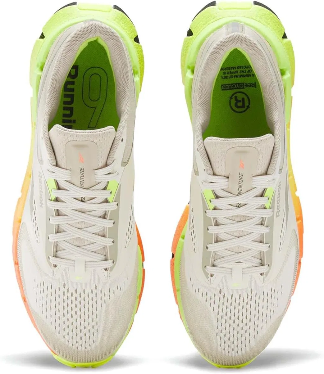 Мужские кроссовки Reebok Floatzig Adventure 1, Alabaster Classic Beige Digital Lime — фото 4
