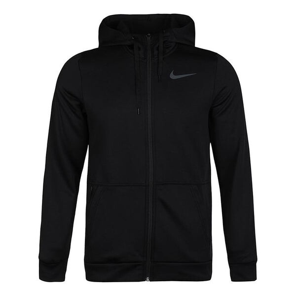 

Куртка Nike Therma Full-length zipper Cardigan Training Hooded Jacket Black, черный