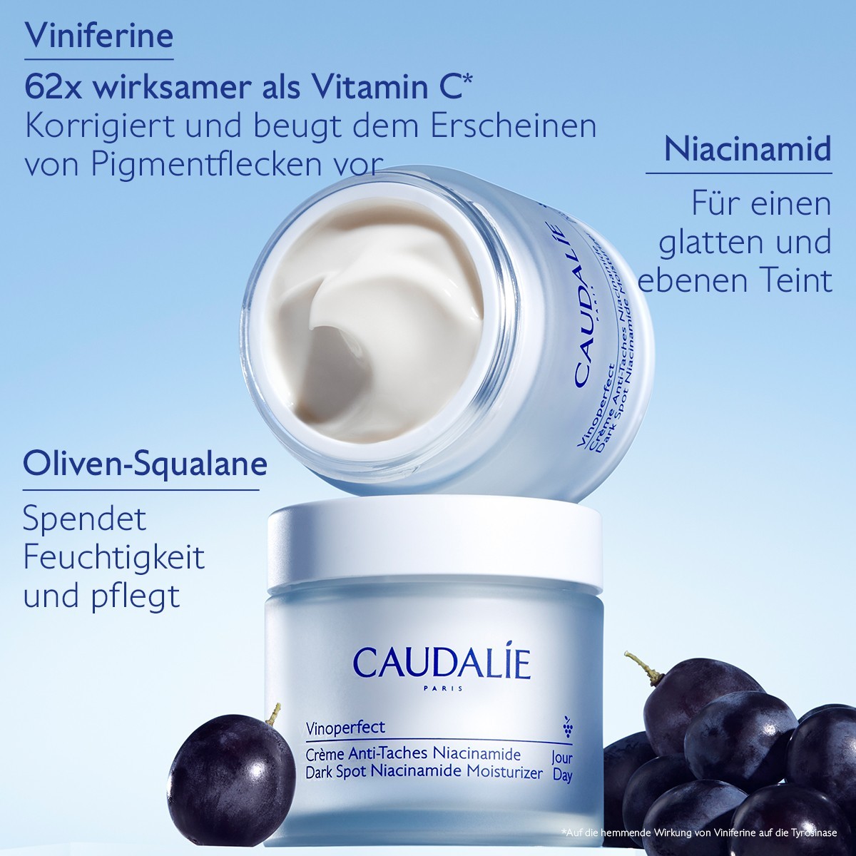 Сыворотка Caudalie — Vinoperfect anti-pigmentflecken creme niacinamid , объем, 50 мл — фото 3