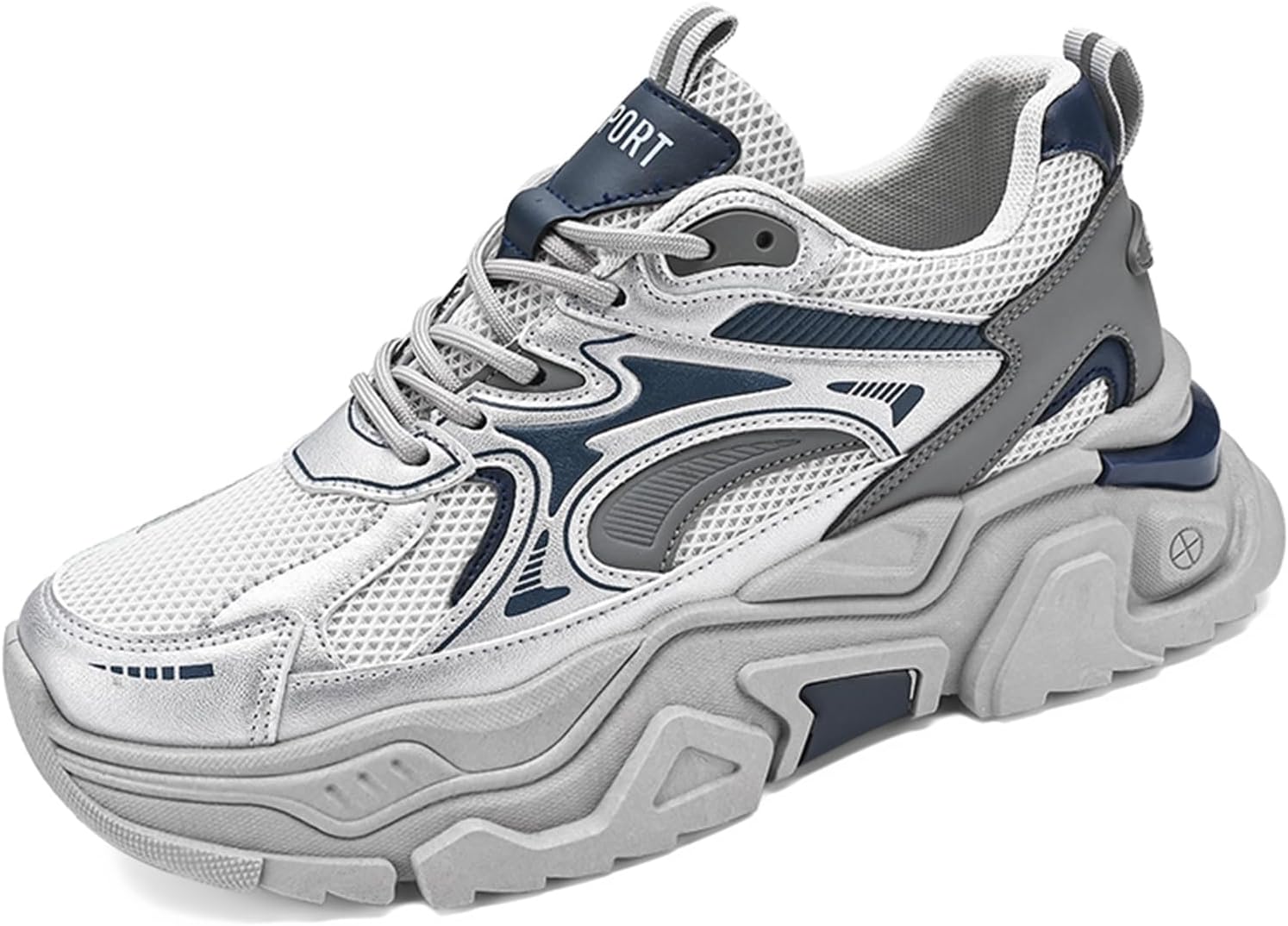 

Модные мужские кроссовки, удобные износостойкие скейтбордические туфли для всех сезонов, кроссовки для тенниса, работы и прогулок Hhhchpm, серый