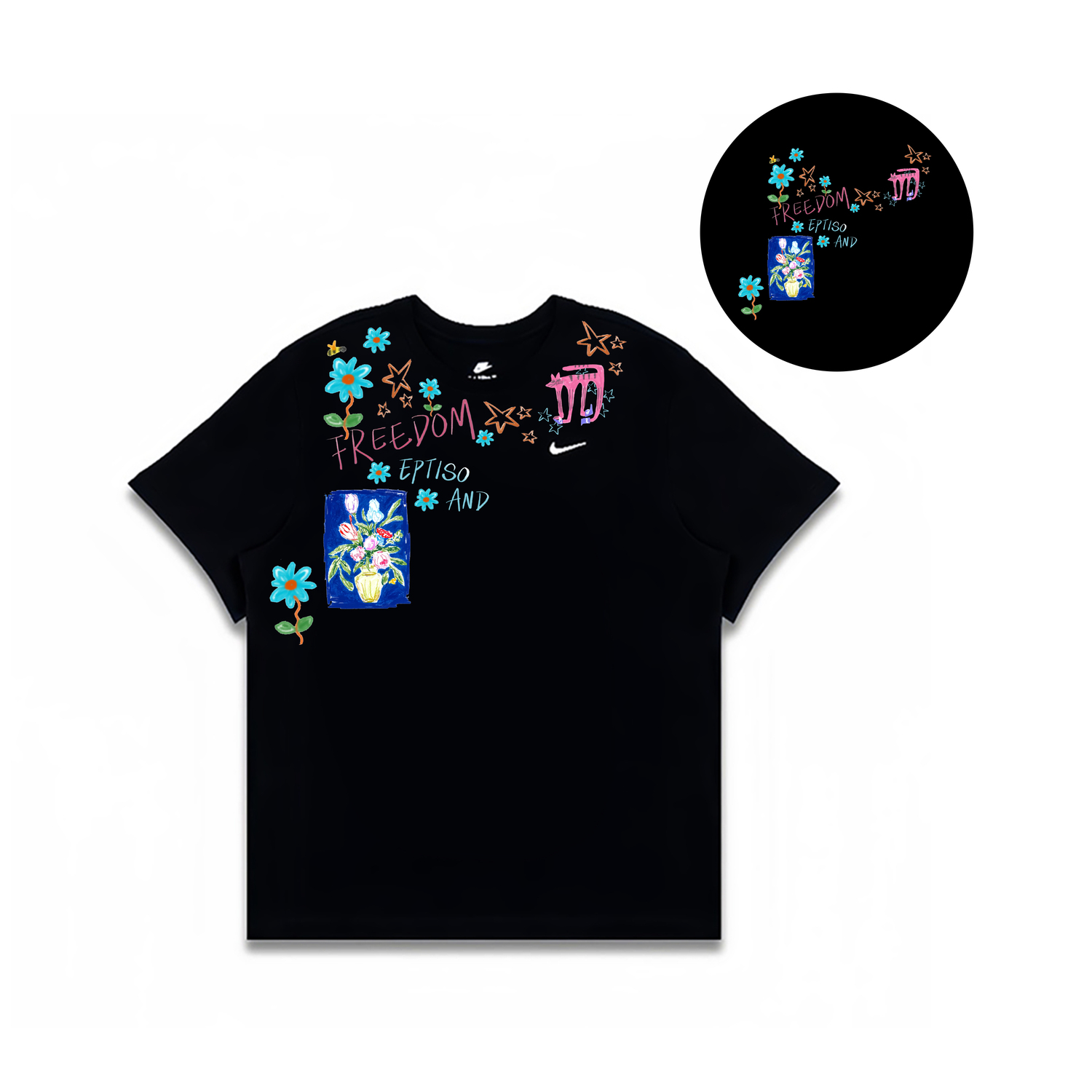 

Nike Спортивная футболка Men's Black, Черный, Nike Спортивная футболка Men's Black