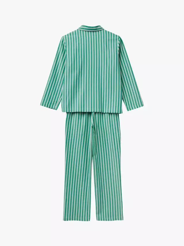 Детский полосатый пижамный комплект X Stranger Things, зеленый Benetton — фото 2