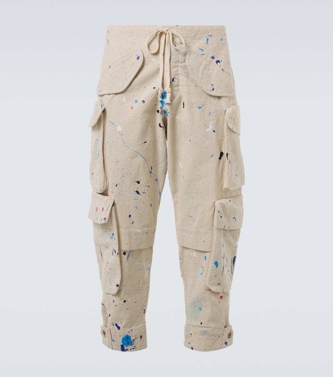 

Хлопковые брюки-карго с принтом Painters Greg Lauren, слоновая кость