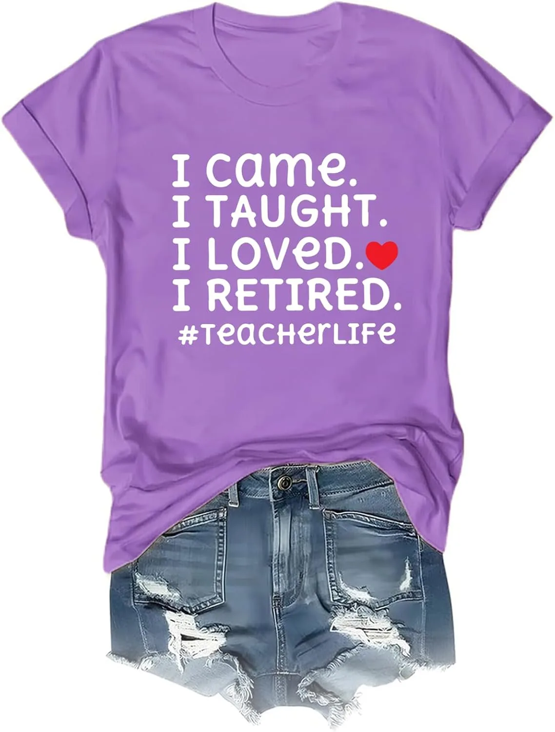 Футболка I Came I Loved I Retired Teacher