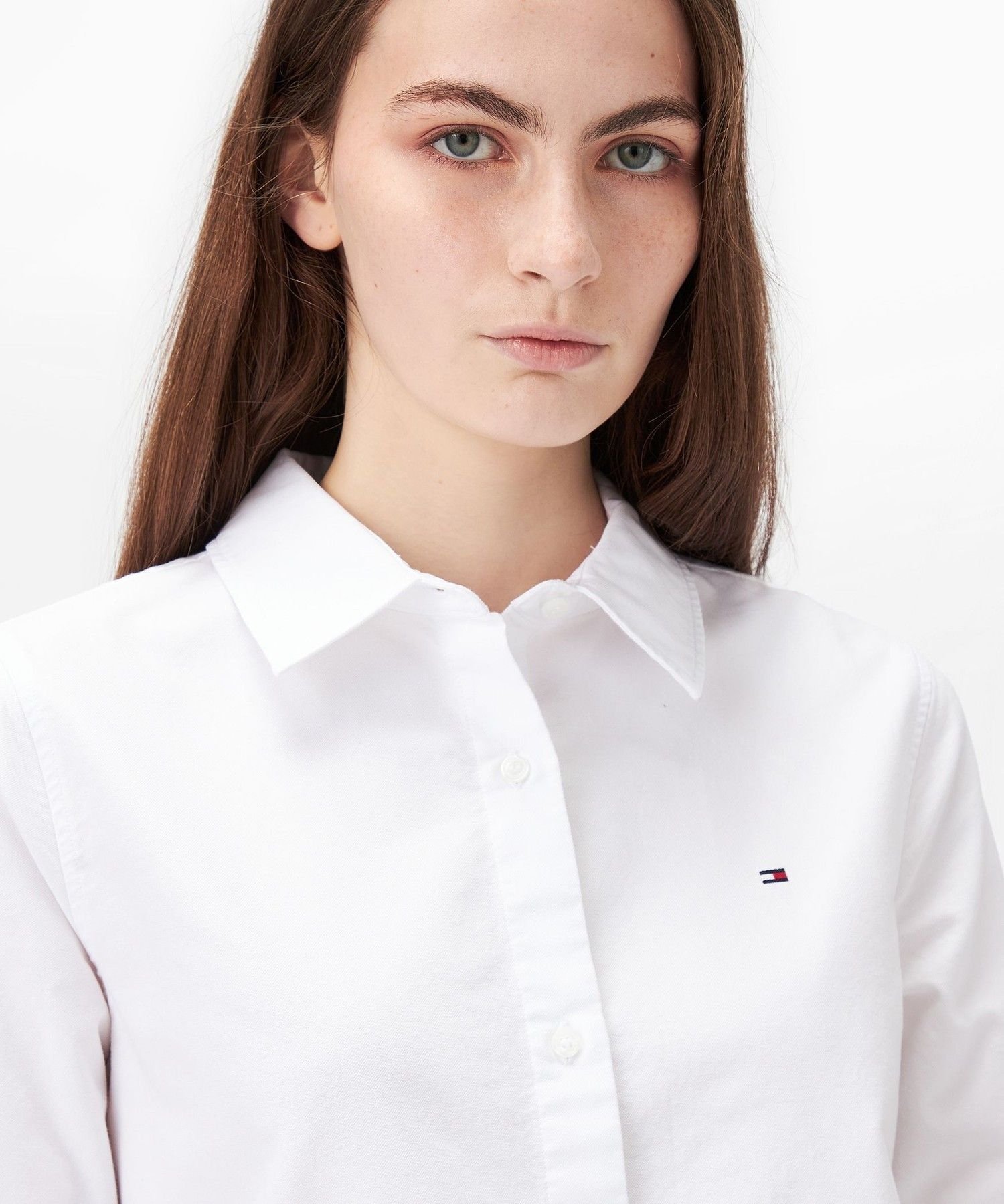 Рубашка с длинным рукавом свободного кроя в стиле Оксфорд TOMMY HILFIGER, Blue 04L — фото 2