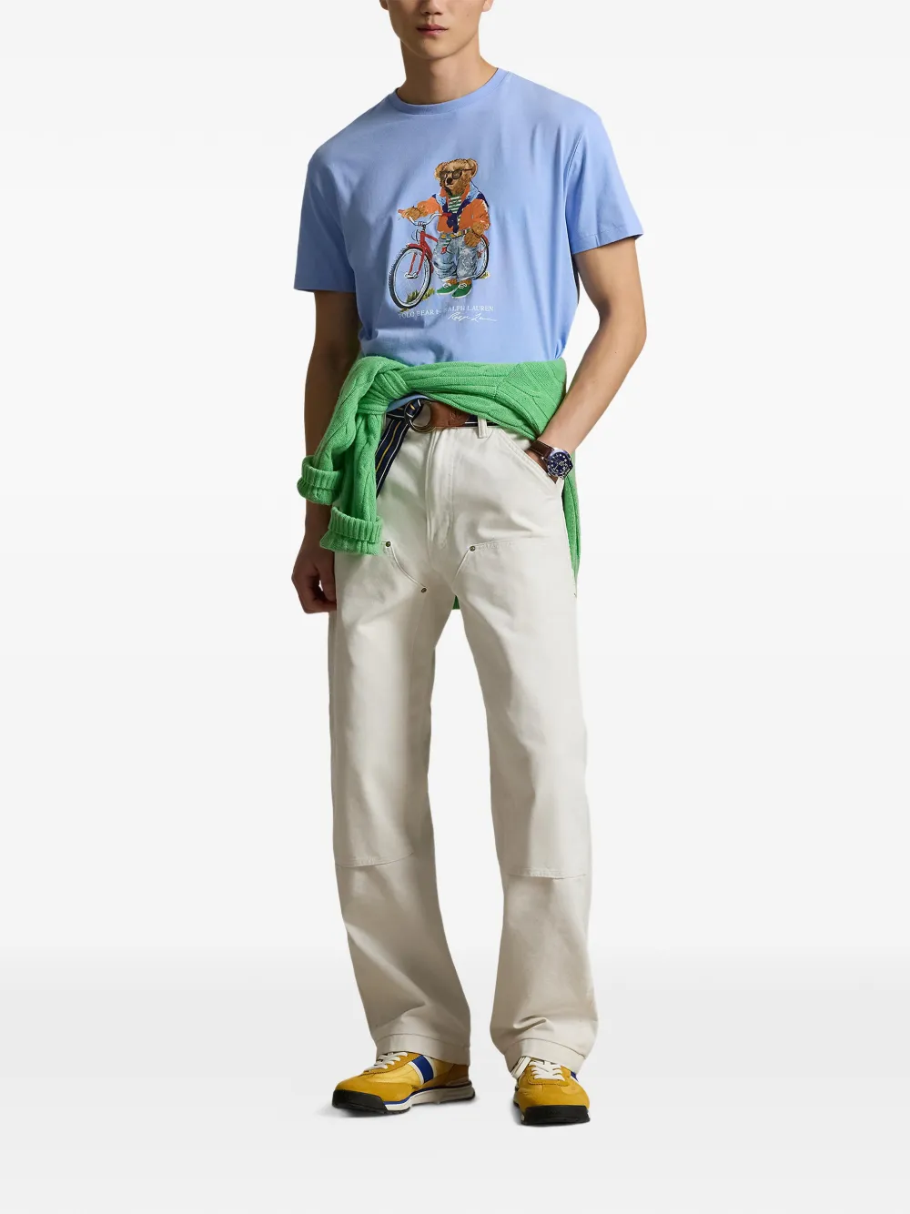 Футболка Polo Bear Polo Ralph Lauren, синий — фото 2