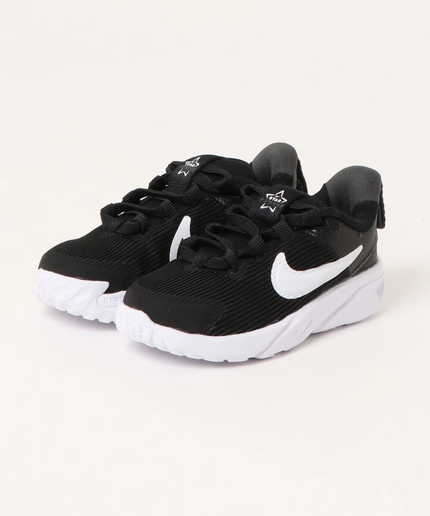 Детские кроссовки NIKE STAR RUNNER 4 NN TD чёрные с белым