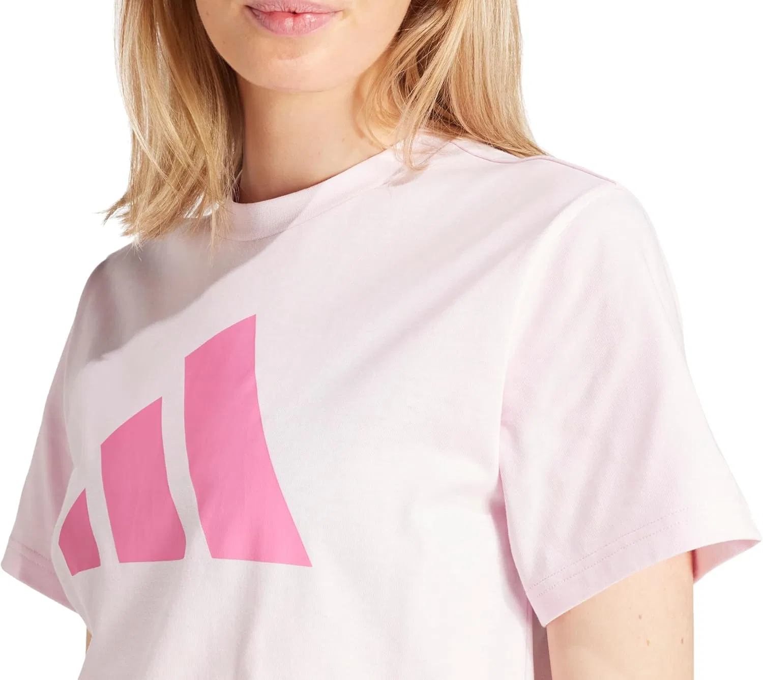 Футболка с принтом adidas PWR 3 Graphic Tee, Clear Pink — фото 4