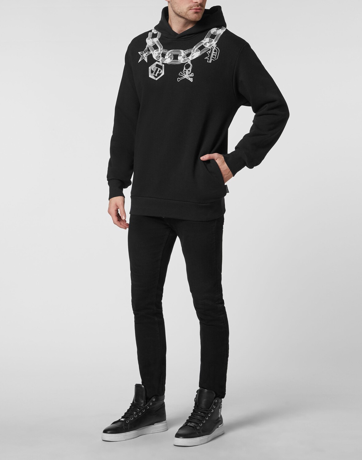 

толстовка с капюшоном Philipp Plein, черный