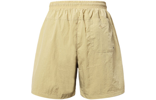 Шорты men's nai-ke cha nai-ke cha series solid color breathable lacing straight shorts apricot brown Nike, мультиколор — фото 2