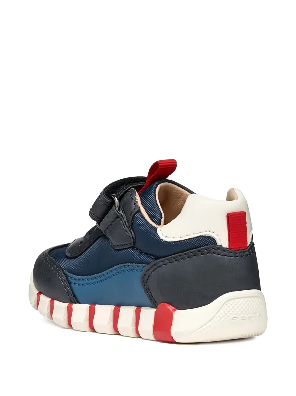 Низкие кроссовки с ремешком Touch-strap Geox Kids, синий — фото 3
