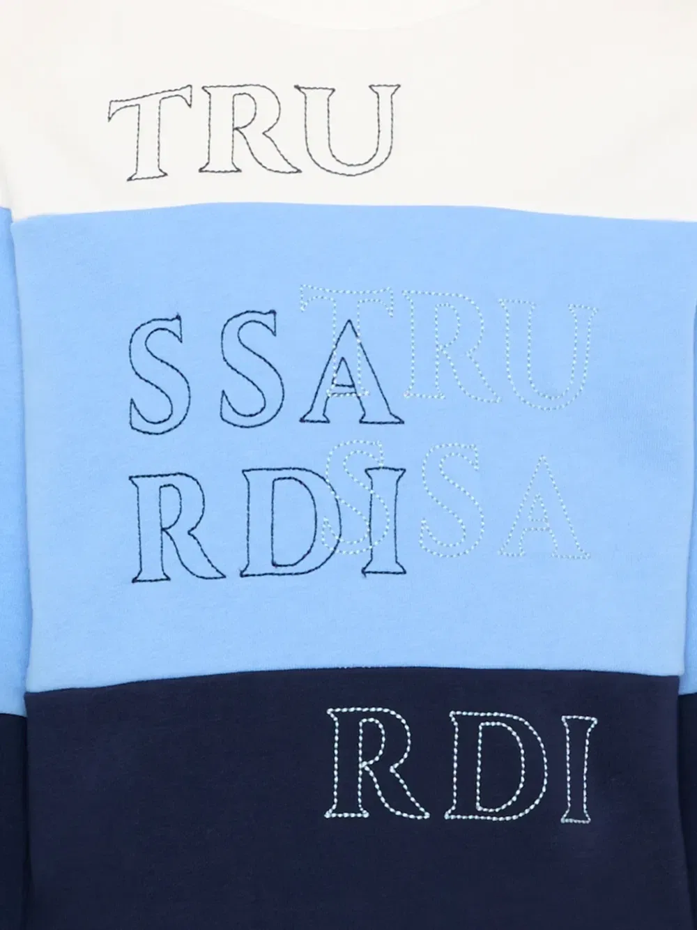 Свитшот с контрастными вставками Trussardi Junior, синий — фото 3