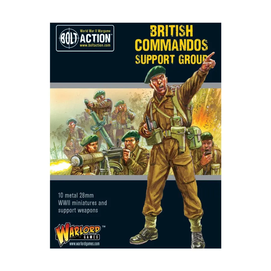 

Группа поддержки коммандос, Bolt Action - British Commandos (28mm)