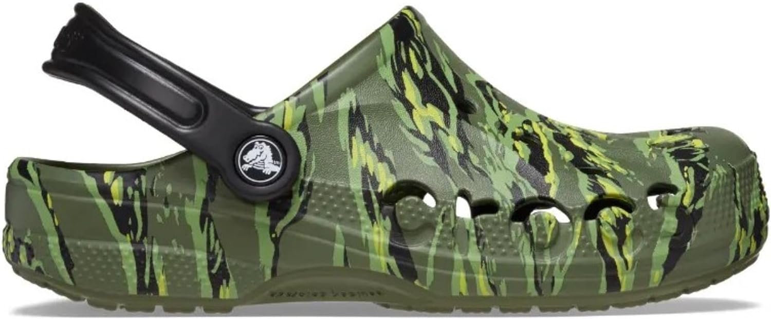 Унисекс кроксы Crocs Baya с сезонным принтом, Tiger Camo — фото 4