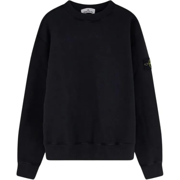 Свитшот с круглым вырезом Compass-badge STONE ISLAND, Black