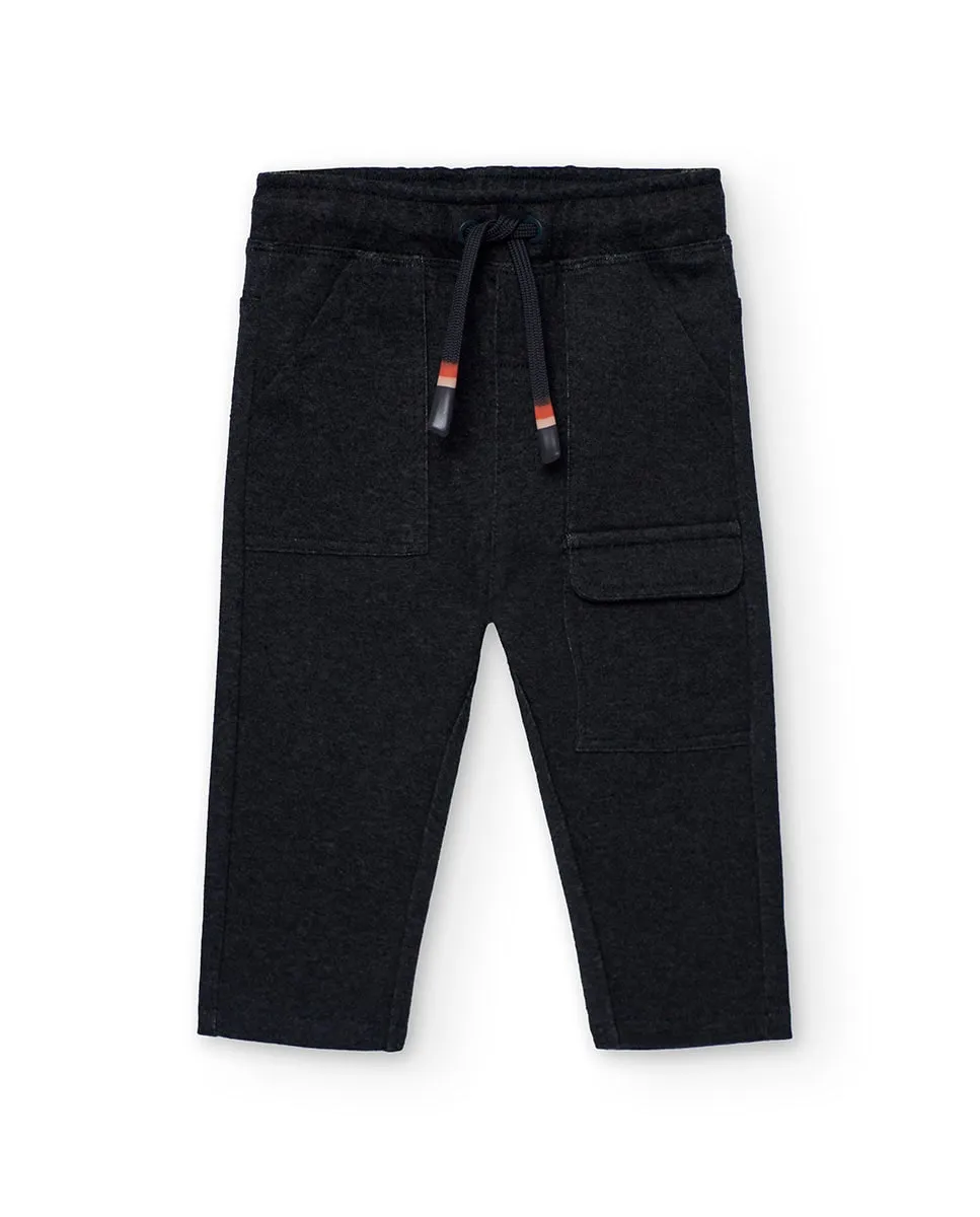 

Спортивные детские штаны с внешними карманами Boboli, темно-серый