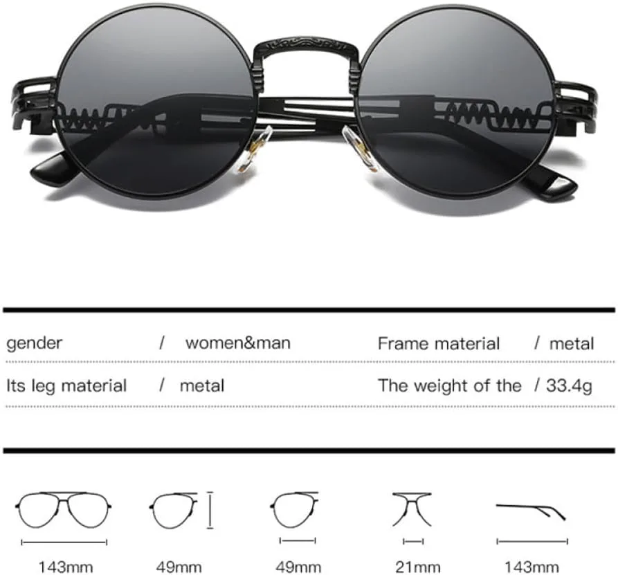 

Солнцезащитные очки 2027 года для женщин, круглые, кофейного цвета, с градиентом, металлическая оправа, панк-стиль, ретро-покрытие, мужские очки MTZJH, Wpgj033 Brown