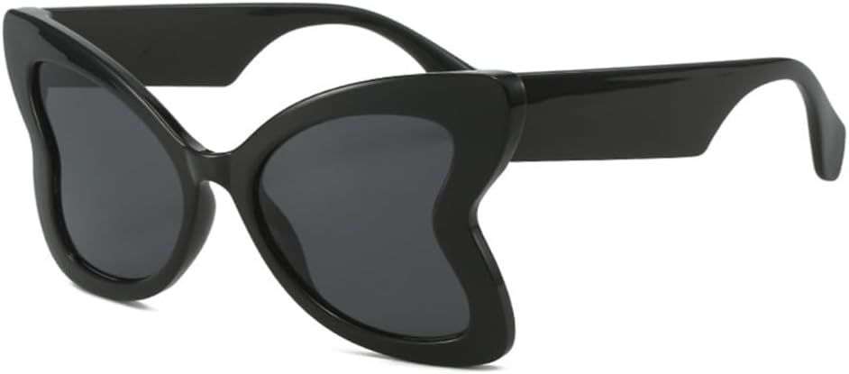 

Большие женские солнцезащитные очки-бабочки с прозрачными градиентными линзами и защитой от УФ-излучения UV400; мужские солнцезащитные очки с леопардовым принтом "кошачий глаз" LANGSER, Black Gray