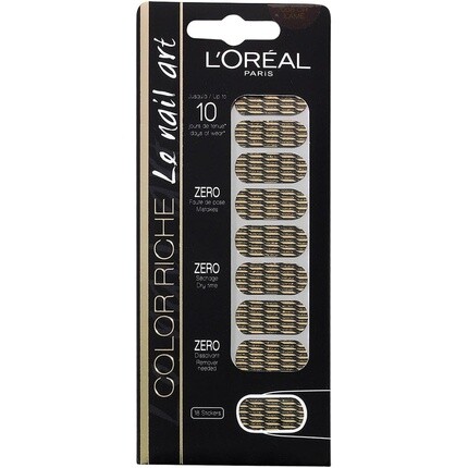 

Наклейки Paris Color Riche Nail 008 Gold Lame 18, L'Oreal