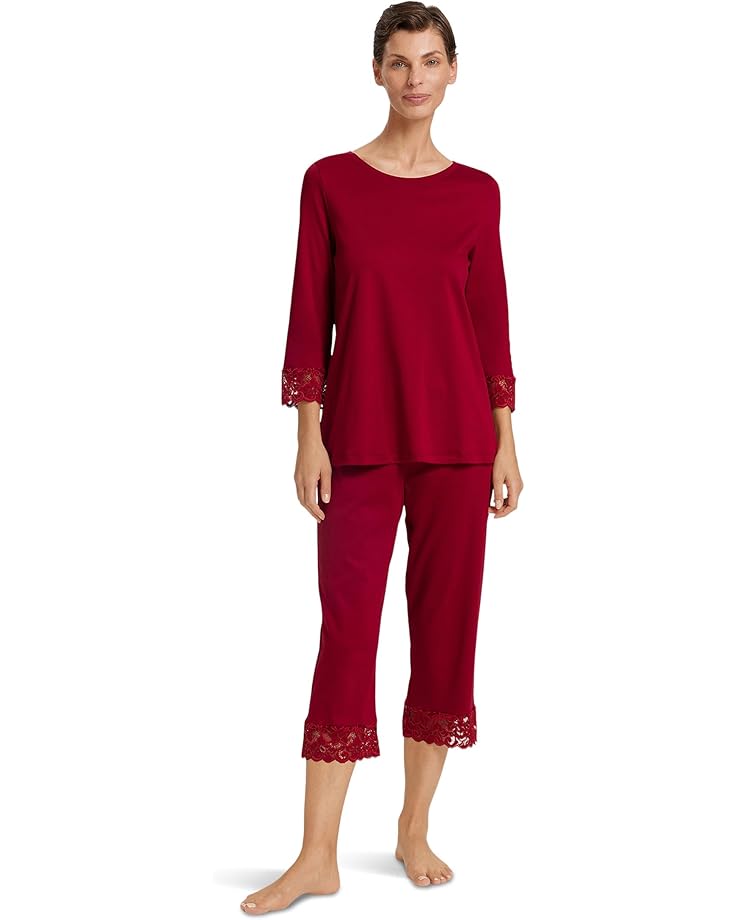 

Женский комплект пижамы Hanro Moments Crop, Red Dahlia