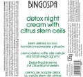 Ночной детокс-крем со стволовыми клетками цитрусовых BINGOSPA — фото 2