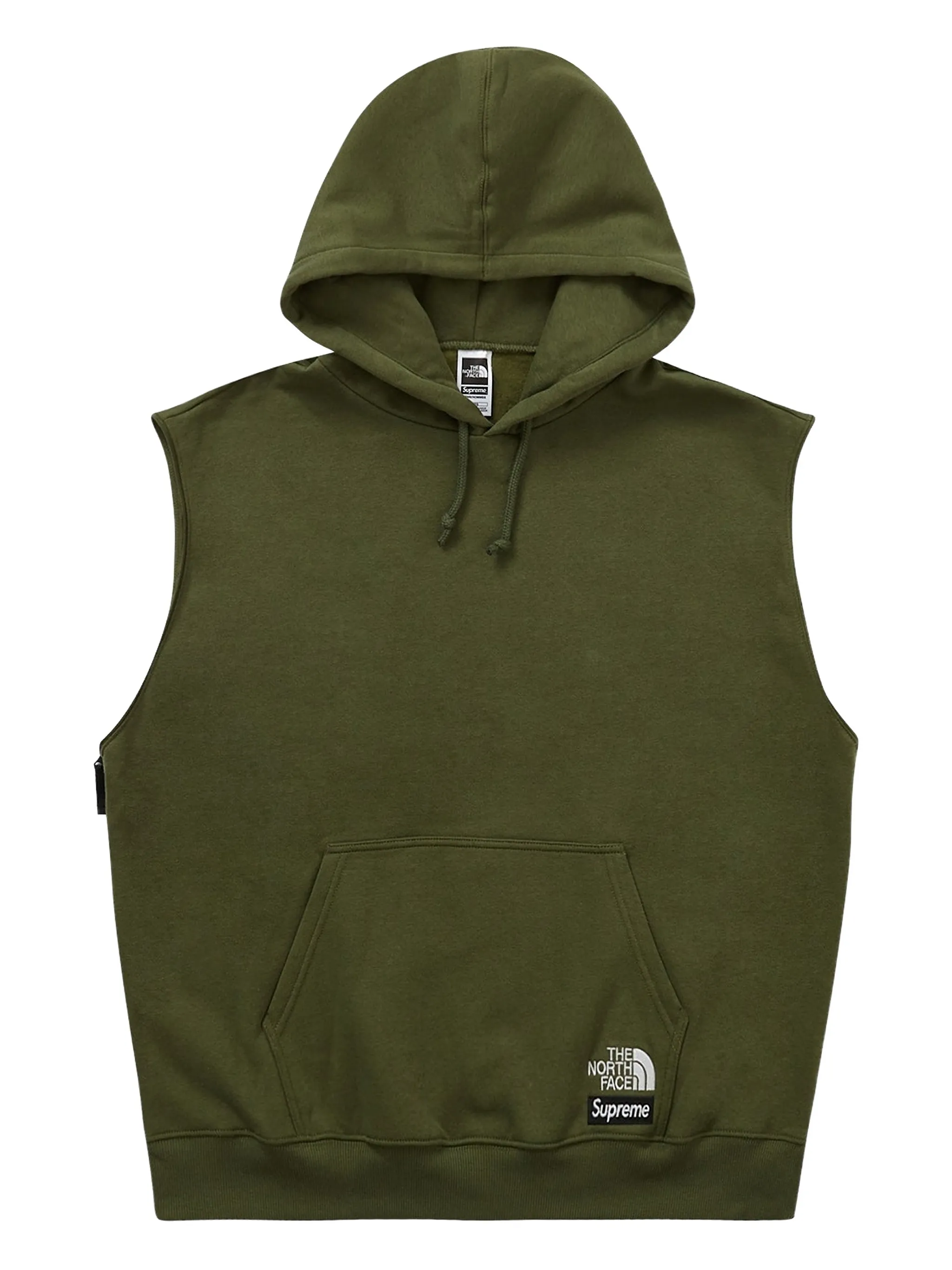 Худи из коллаборации с The North Face Supreme, зеленый — фото 2
