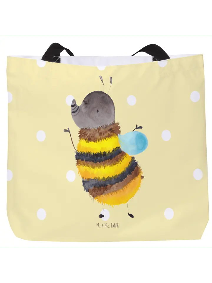 

Шоппер Mr. & Mrs. Panda, желтый пастельный