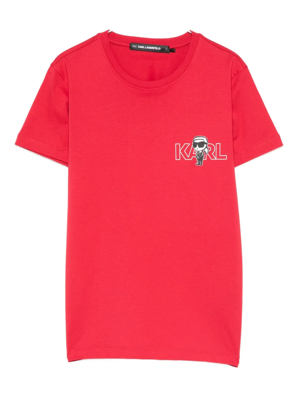 

Футболка с логотипом KARL LAGERFELD, красный